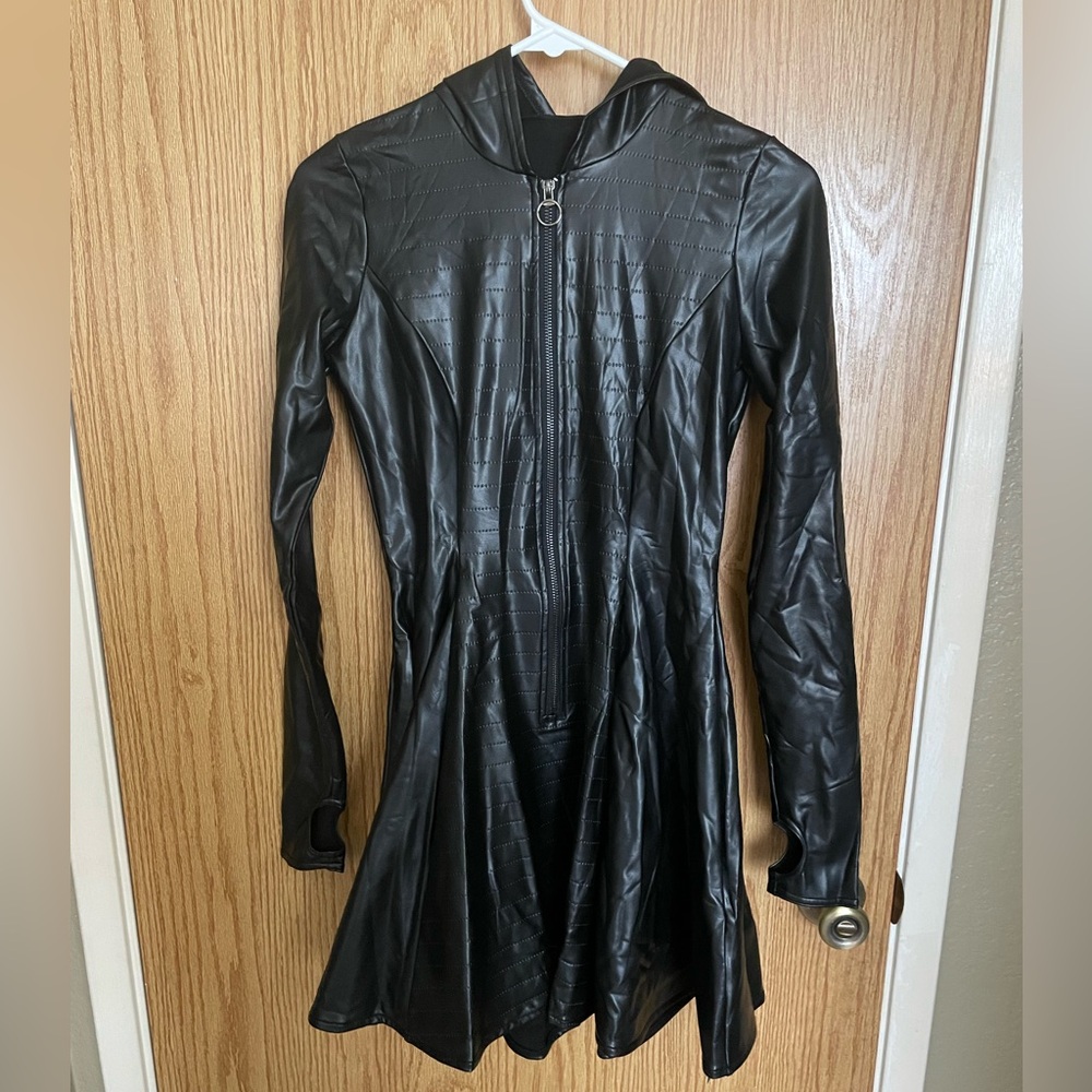 BlackMilk Desert Pirate Moto Long Sleeve Hooded Dress - Picture 5 of 9